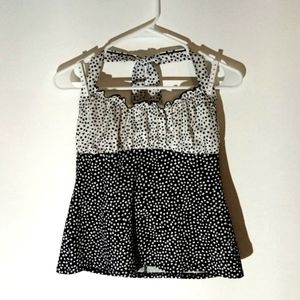 Black & White Swim Top